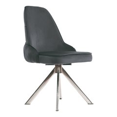 Dining chair VENUS DARK GRAY (swivel) 50*50*85(29952)