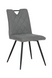 Scaun de dining OTTO GREY 46*60*87 (scaun de dining, spătar și șezut din țesătură de designer, picioare metalice negre).(29855)
