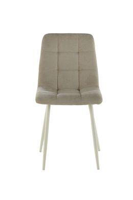 Scaun de dining RIA LIGHT PU 55*46*89 (scaun de dining, spătar și șezut din țesătură de designer tip piele, picioare metalice negre).(29865)