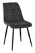 Scaun de dining VITO GREY-2 51*60*90 (scaun de dining, spătar și șezut din țesătură de designer, picioare metalice negre).(29863)