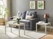 Журнальний столик FROST L4 ТЕПЛИЙ БІЛИЙ (ЛАМІНОВАНА ПЛИТА/МЕТАЛ) 50&times;50 см