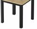Masă de dining OSKAR STEJAR ARTISAN cu NEGRU MAT (PAL LAMINAT/MDF) 120(200)&times;80 cm