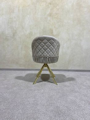 Dining chair DAISY CREAM (swivel) 48*49*94 GOLD LEG