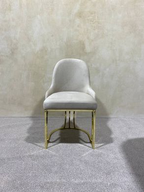 Dining chair RODOS LIGHT BEIGE BF03 GOLD