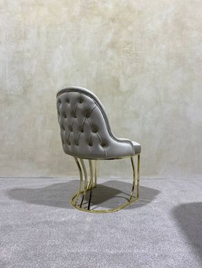 Dining chair RODOS LIGHT BEIGE BF03 GOLD