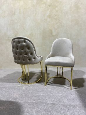 Dining chair RODOS LIGHT BEIGE BF03 GOLD