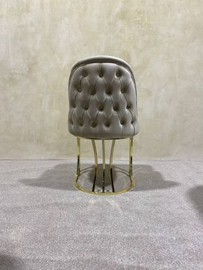 Dining chair RODOS LIGHT BEIGE BF03 GOLD