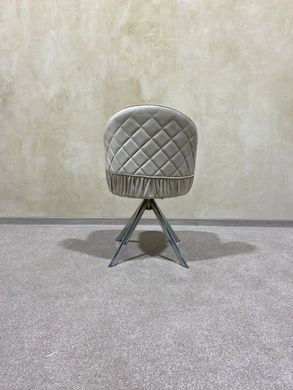 Dining chair DAISY CREAM (swivel) 48*49*94 SILVER LEG