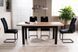 Masă de dining PRESTO STEJAR ARTISAN cu NEGRU (PAL LAMINAT) 140(218)&times;80 cm