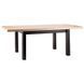 Masă de dining PRESTO STEJAR ARTISAN cu NEGRU (PAL LAMINAT) 140(218)&times;80 cm