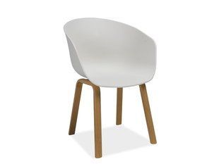 Scaun de dining EGO (FRAME OAK/WHITE) 52*42*80 cm