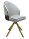 Dining chair DAISY CAPPUCCINO (swivel) 48*49*94  GOLD LEG