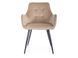 Scaun de dining LEMON VELVET (FRAME BLACK/BEIGE BLUVEL 28) 57*47*85 cm