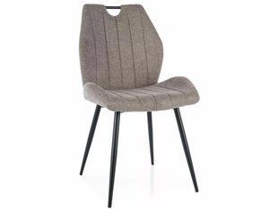 Scaun de luat masa ARCO BEJ (BLACK FRAME/BEIGE BREGO 34) 43*51*91 сm