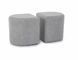 Set măsuță de cafea și 2 pufuri DUAL STEJAR ARTISAN cu NEGRU MAT (MDF FURNIR/METAL/TEXTIL) 120&times;50&times;49 cm