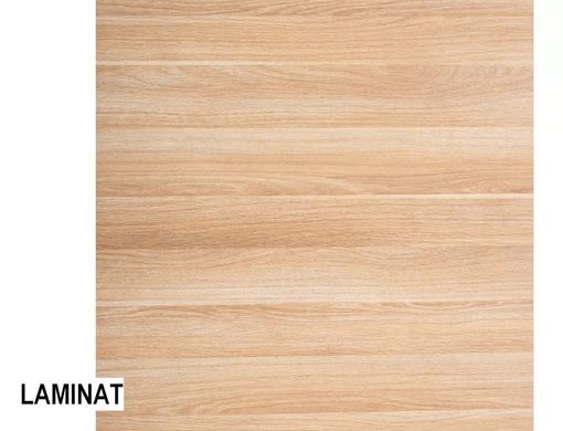 Masă de dining PURO LAMINAT STEJAR NATURAL cu NEGRU (PAL LAMINAT/METAL) 60&times;60 cm