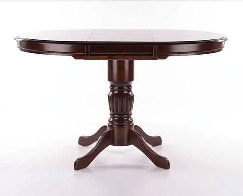 Masă de dining MARGO NUC &Icirc;NCHIS (MDF/FURNIR/LEMN) 90(125)&times;90 cm