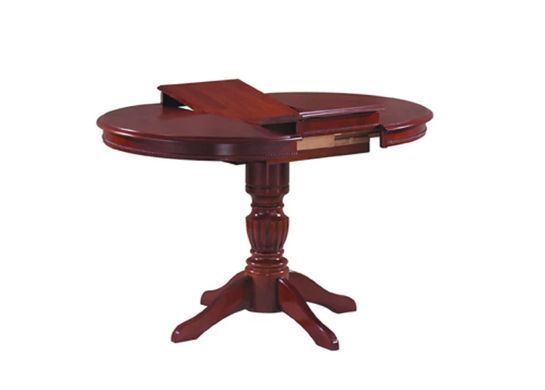 Masă de dining MARGO NUC &Icirc;NCHIS (MDF/FURNIR/LEMN) 90(125)&times;90 cm