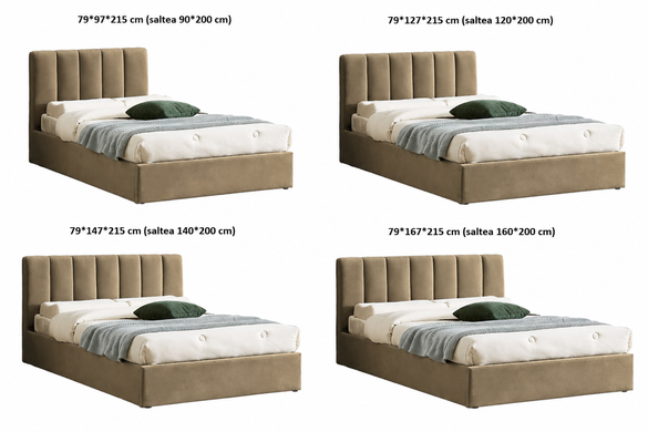 Pat MONTREAL Bluvel 28 bej, 79&times;127&times;215 cm