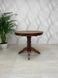 Dining table on one leg folding wooden INVITO, 900/1300 round