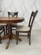 Dining table on one leg folding wooden INVITO, 900/1300 round