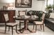 Masă de dining MARGO NUC &Icirc;NCHIS (MDF/FURNIR/LEMN) 90(125)&times;90 cm