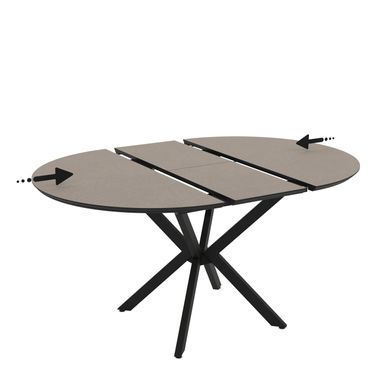 Masă de dining rotundă DOBOK LAGUN 110*76 cm (extensibilă, diametru 1,1 m)