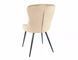 Scaun de dining LOTUS VELVET (FRAME BLACK/BEIGE BLUVEL 28) 52*45*91 cm