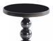 Măsuță de cafea RIMA NEGRU cu NEGRU LUCIOS (STICLĂ/METAL) 50&times;56 cm