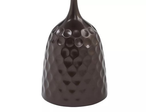 Măsuță de cafea MUTTI GRI EFECT DE MARMURĂ cu BRONZ ANTIC (CERAMICĂ/METAL) 50&times;60 cm