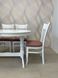 Dining table extendable wooden INVITO WHITE, 1200/1600 oval