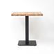 Masă de dining PURO STEJAR cu NEGRU (FURNIR NATURAL/METAL) 70&times;70 cm