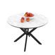 Masă de dining rotundă DOBOK MARMO SUPER MATT D110*76 cm (extensibilă, diametru 1,1 m)