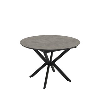 Masă de dining rotundă DOBOK RETRO STONE D110*76 cm (extensibilă, diametru 1,1 m)