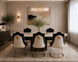 Scaun de dining KING NEGRU (spatele crem) 49,5*60*95