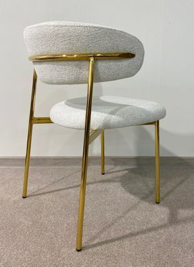 Scaun de dining EVA RAVEN BEJ (FRAME GOLD/BEIGE RAVEN 22) 46*56*80 cм