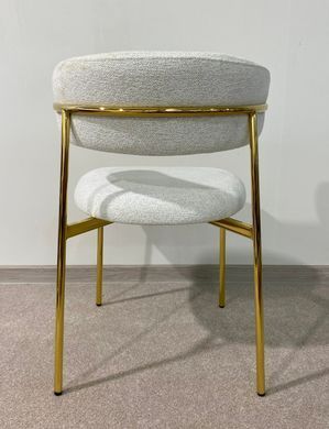 Scaun de dining EVA RAVEN BEJ (FRAME GOLD/BEIGE RAVEN 22) 46*56*80 cм