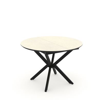 Masă de dining rotundă DOBOK RESIF D110*76 cm (extensibilă, diametru 1,1 m)