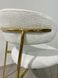 Scaun de dining EVA RAVEN BEJ (FRAME GOLD/BEIGE RAVEN 22) 46*56*80 cм