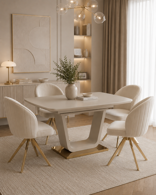 Scaun de dining  PIRAMIT CREM 49*45*89