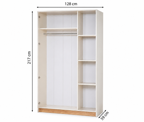 Dulap BERLIN cu 3 uși, 128*59*217cm