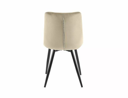 Scaun de dining RALPH VELVET (FRAME BLACK/BEIGE BLUVEL 40) 51*42*88 cm