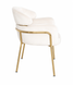 Scaun de dining RIVIERA BEIGE VELVET + GOLDED LEG 46*44*80cm