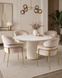 Scaun de dining RIVIERA CAPPUCINO VELVET + GOLDED LEG 46*44*80cm