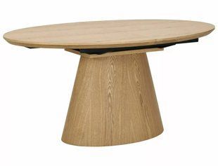 Masă de dining MAROCCO STEJAR (MDF/FURNIR NATURAL) 160(200)&times;100 cm