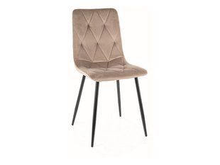 Scaun de dining TOM (FRAME BLACK/BEIGE BLUVEL 40) 45*39*91 cm
