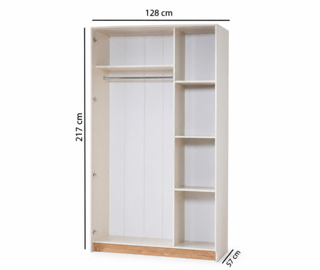 Set de dormitor BERLIN (Pat 180, dulap cu 3 uși, 2 noptiere, masă de toaletă și oglindă)