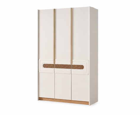 Set de dormitor BERLIN (Pat 180, dulap cu 3 uși, 2 noptiere, masă de toaletă și oglindă)