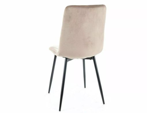 Scaun de dining TOM (FRAME BLACK/BEIGE BLUVEL 40) 45*39*91 cm