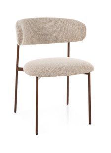 Scaun de dining ELTON D NOELLE (FRAME WALNUT/BEIGE 30) 46*56*80 cм